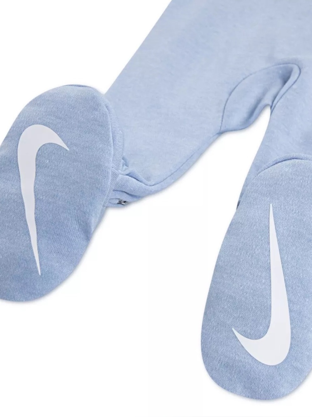 NWT Nike Baby Essential Footed Coverall Cobalt Bliss Heather Zip One Piece: 6M - Picture 11 of 13